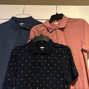 Navy and Pink Polo Shirts